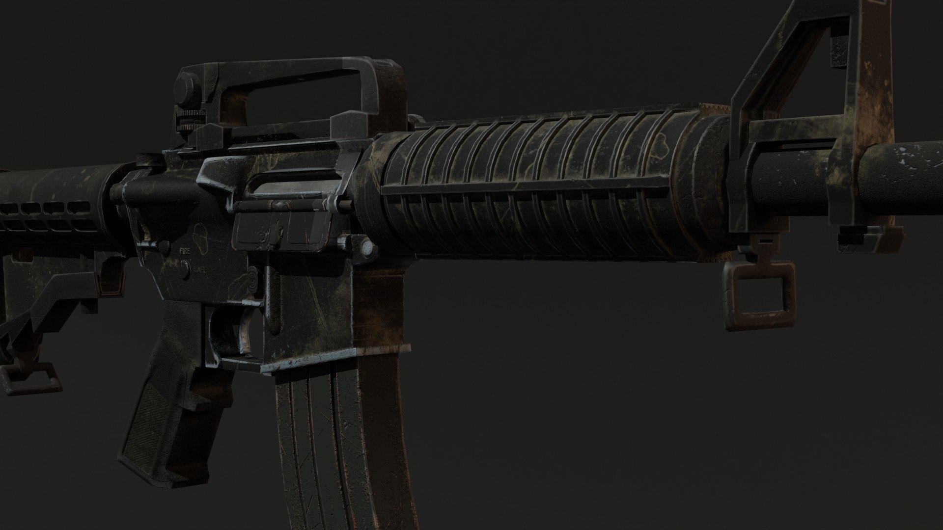 Assault Rifle M15 3D Model - TurboSquid 2104828
