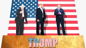 donald trump 3d model