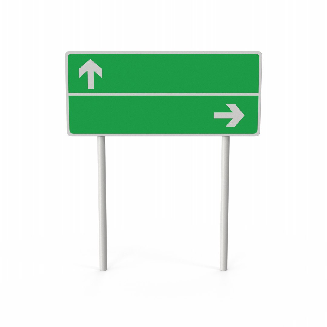 Highway Road Sign Model - TurboSquid 2031465