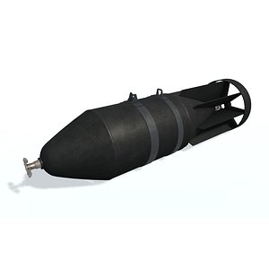 3D model air bomb f m44