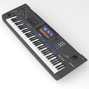 3D Yamaha Digital and Arranger Workstations Genos 2 model model