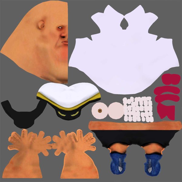 3d captain rig model