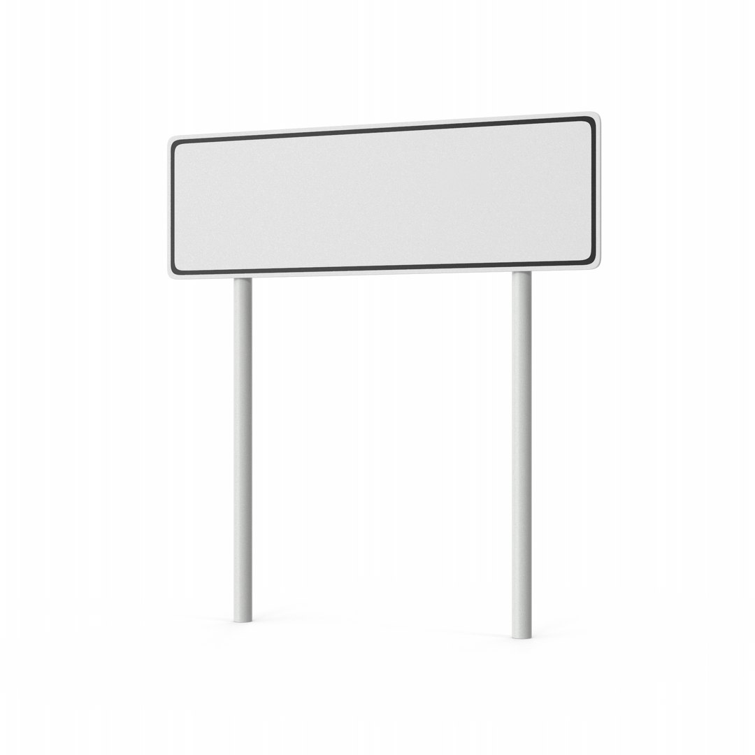 3D Highway Road Sign - TurboSquid 2001797
