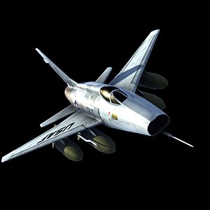 usaf f100 fighter 3d max