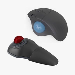 Trackball Mouses Collection 3D model