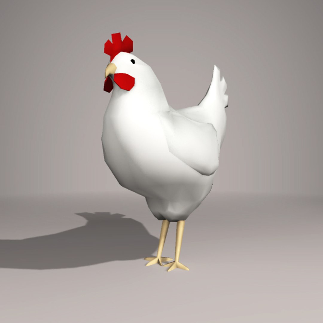 3d Chicken Rigged Animation