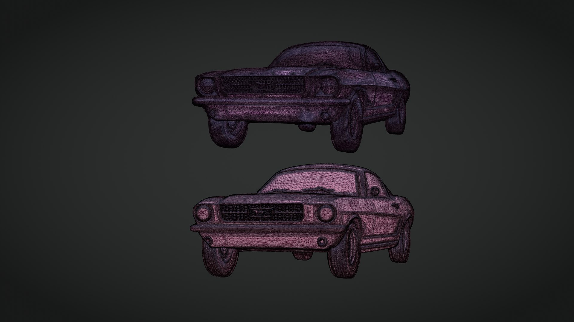 3D Mustang Car Bas Relief 3d Print And Cnc Carving Model - TurboSquid ...