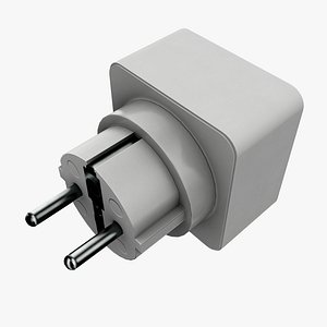 3D Universal Plug Adapter model