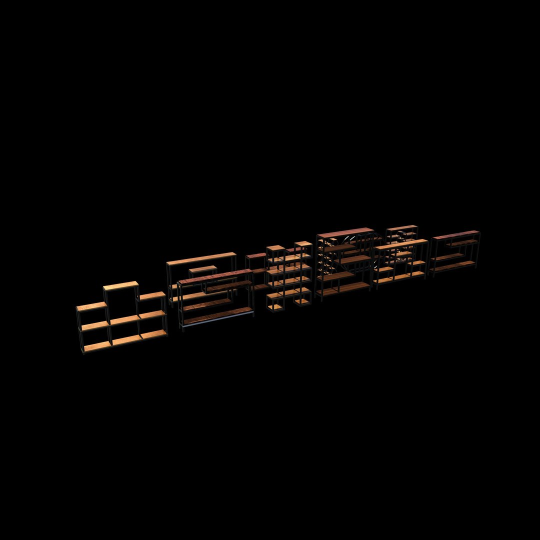 wooden Shelf set 3D model model https://p.turbosquid.com/ts-thumb/ws/6zh1qH/iA/woodenshelfset4/jpg/1786469526/1920x1080/fit_q87/f5a76d54e45b28a5d498b0d272d03050d844f7e3/woodenshelfset4.jpg