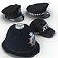 Police Hats 3D Models Collection 2
