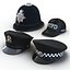 Police Hats 3D Models Collection 2