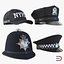 Police Hats 3D Models Collection 2