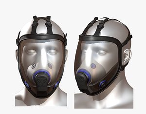 Gas mask helmet scifi futuristic military combat