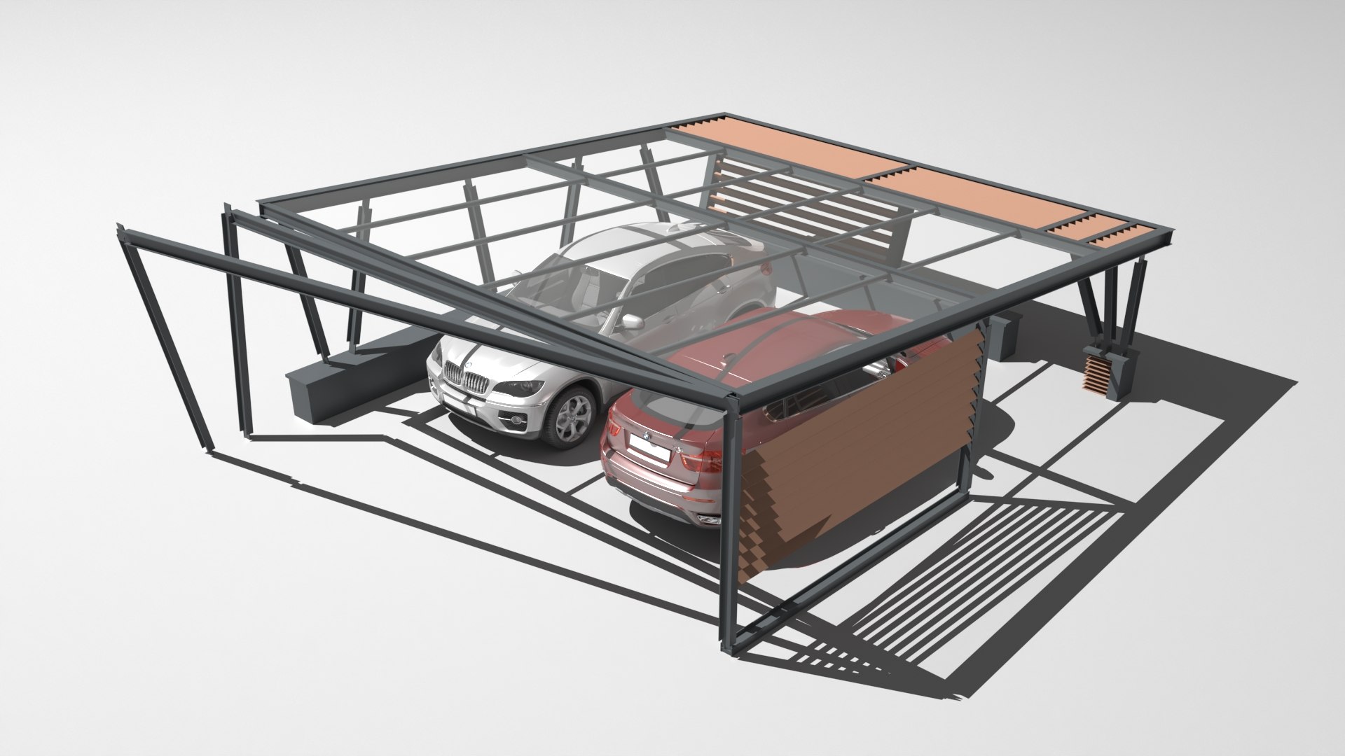 Car Port 3D - TurboSquid 1862416