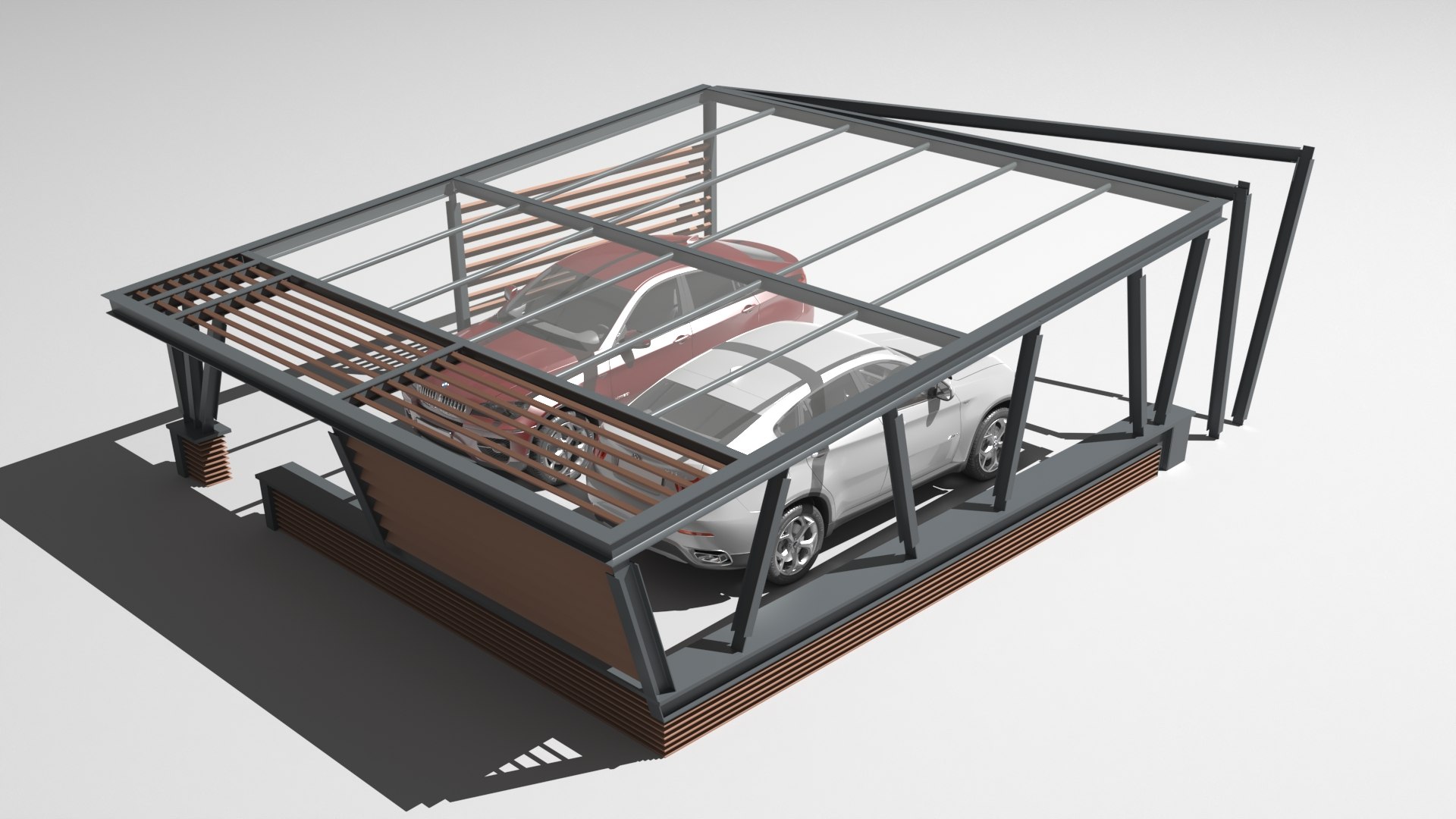 Car Port 3D - TurboSquid 1862416