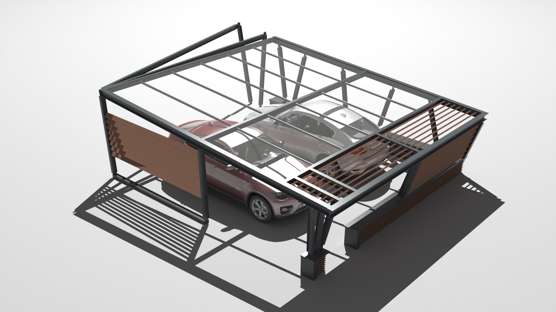 Car Port 3D - TurboSquid 1862416