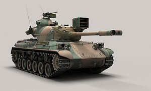 3D Japan Type 61 Tank