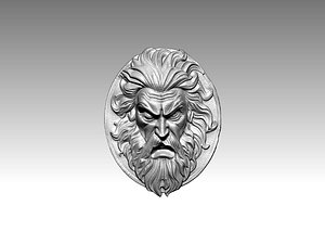 face human relief 3D model