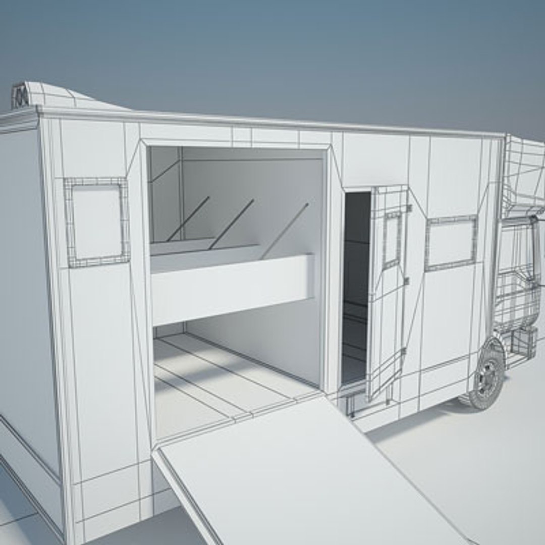 3d horse trailer