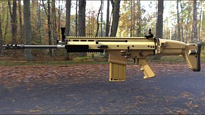 3D model FN SCAR 17S NRCH  - 4K