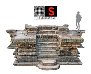 3d model of ancient stairs ultra hd