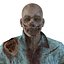 3d zombie rigged modeled model