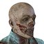3d zombie rigged modeled model