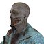 3d zombie rigged modeled model