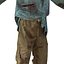 3d zombie rigged modeled model