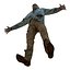 3d zombie rigged modeled model