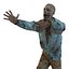 3d zombie rigged modeled model