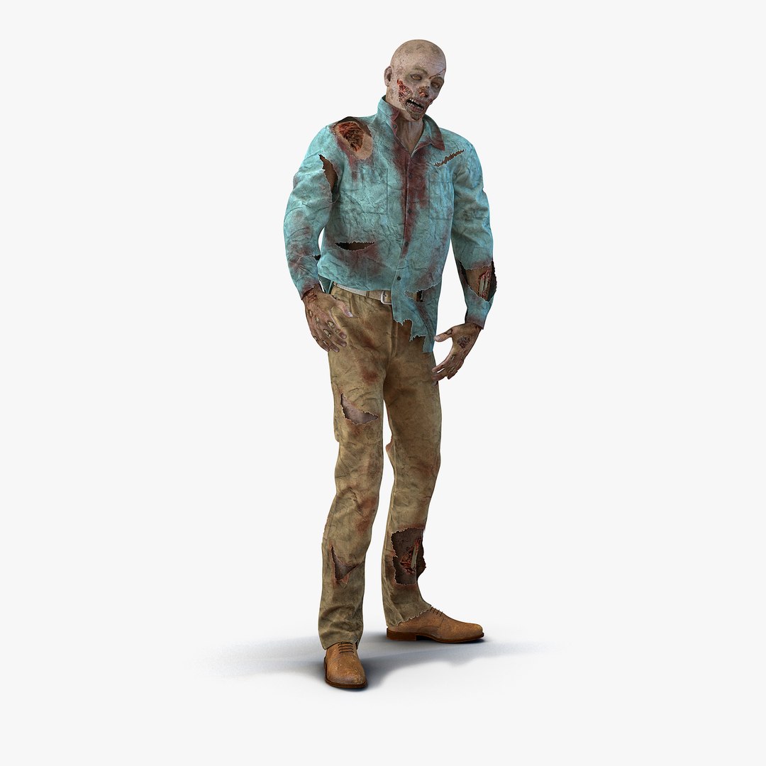 Zombie Rigged 3D Model 3D model preview