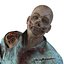 3d zombie rigged modeled model