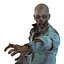 3d zombie rigged modeled model