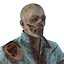 3d zombie rigged modeled model