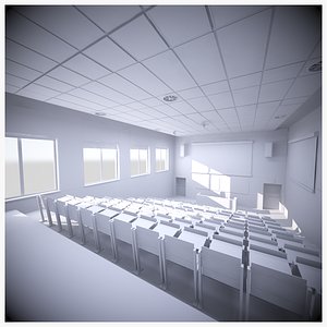 lecture hall scene 3D model