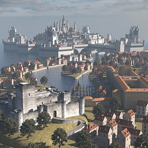 Medieval Fortress model