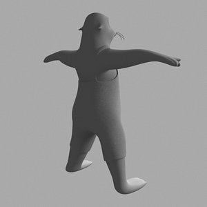 3ds max cartoon seal