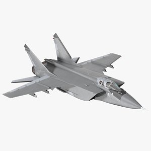 3D Supersonic Interceptor Aircraft Flight