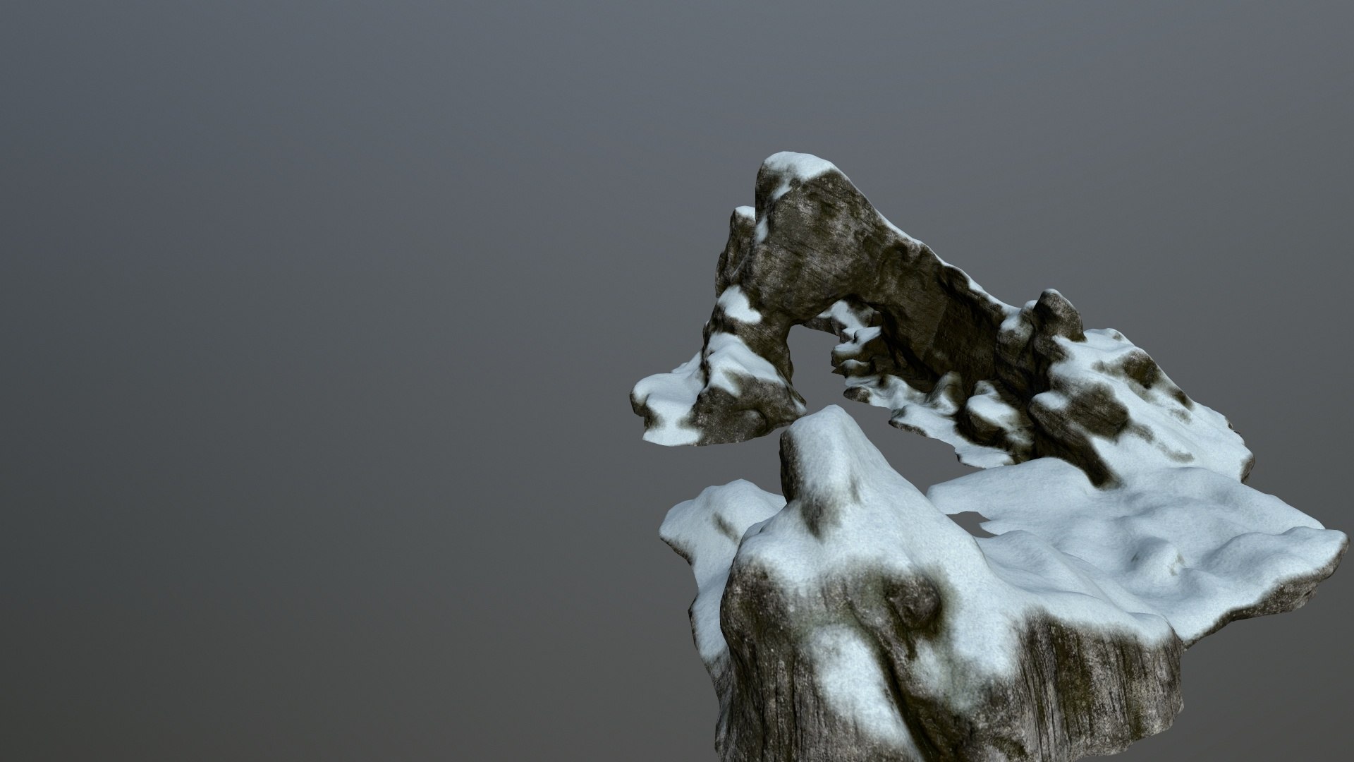 Rock Snow Model - TurboSquid 1387758