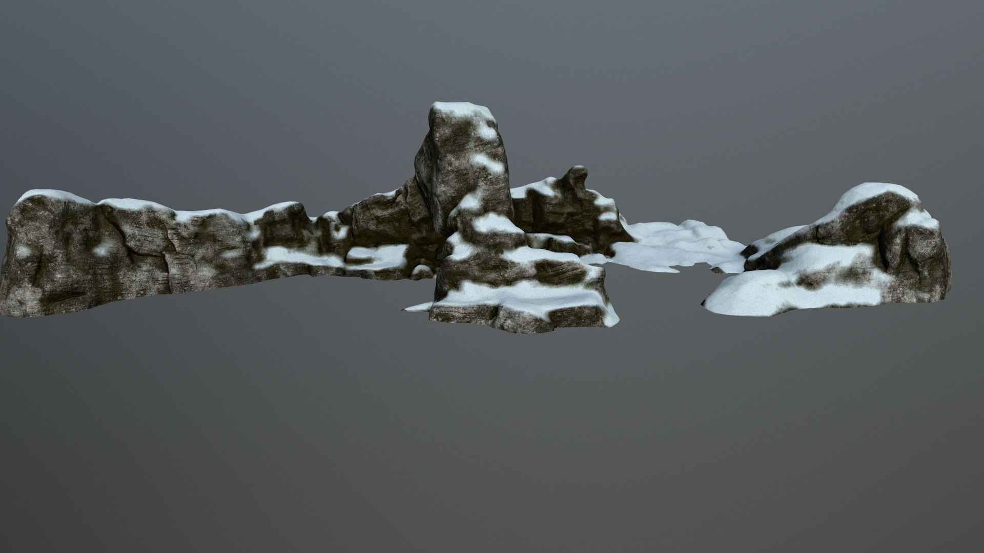 Rock Snow Model - TurboSquid 1387758