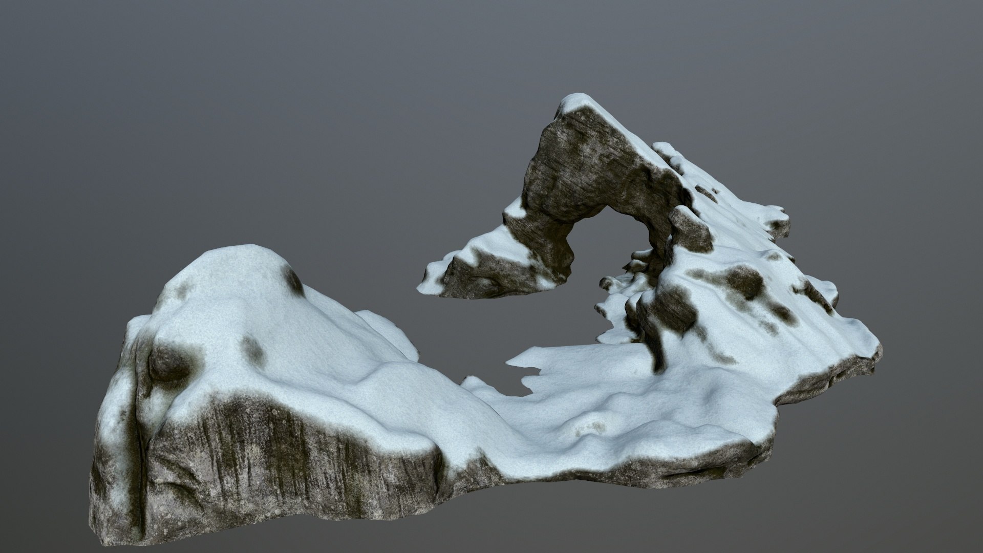 Rock Snow Model - TurboSquid 1387758