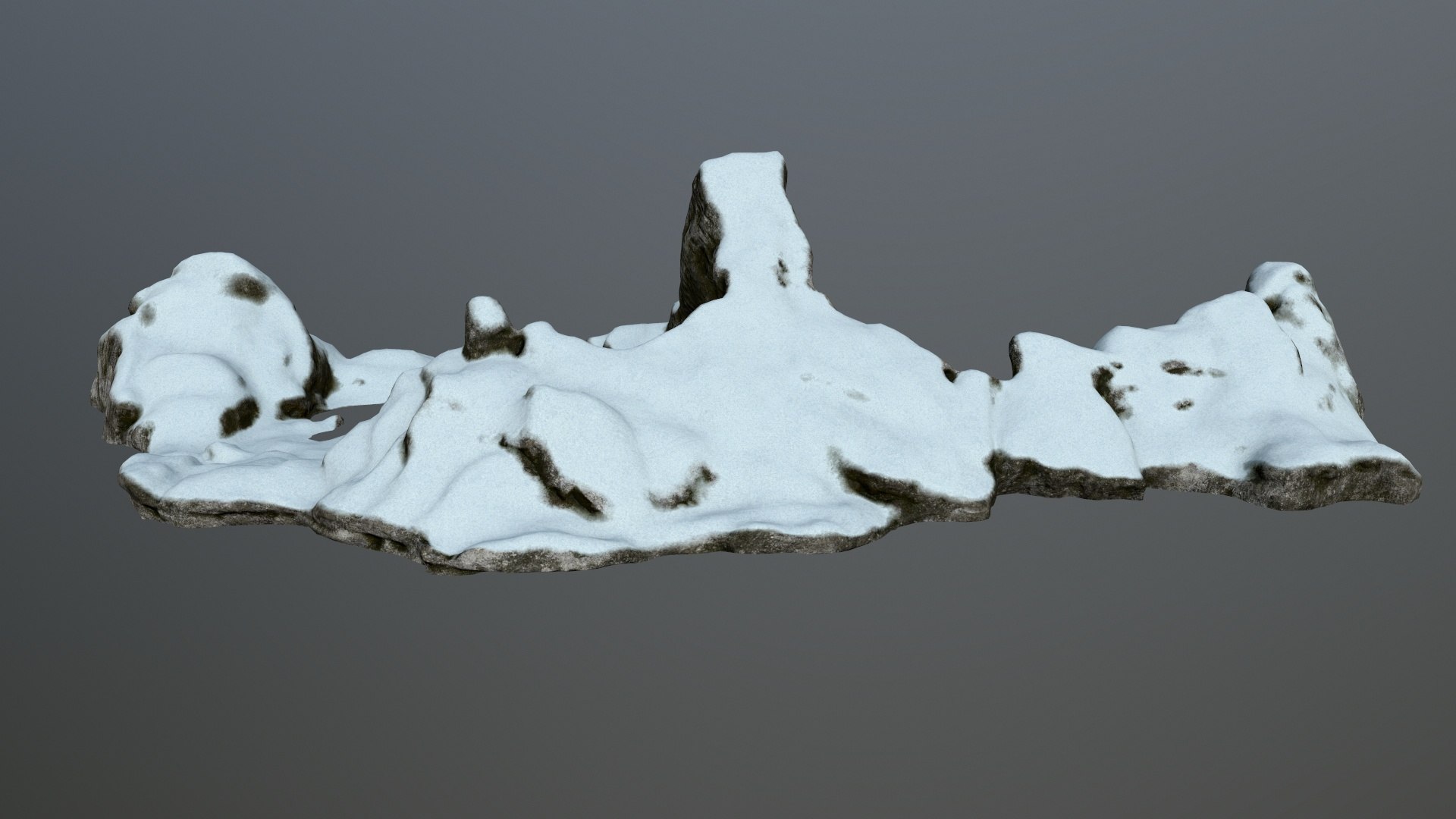 Rock Snow Model - TurboSquid 1387758