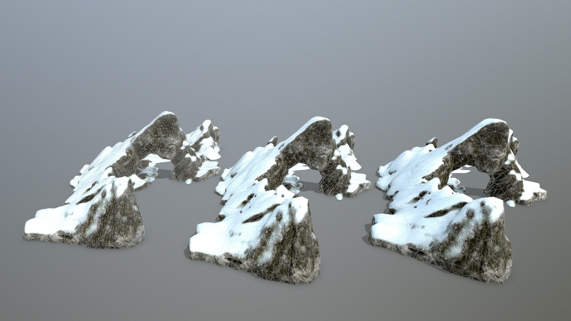 Rock Snow Model - TurboSquid 1387758