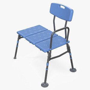 Medical Bath Transfer Chair Blue Frame model