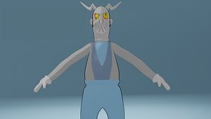 Cartoon Electro Videoman Rigged 3D Model Across the Spider-verse 3D