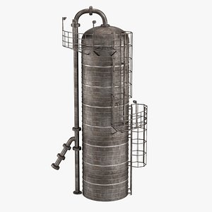 distillation column 3d model