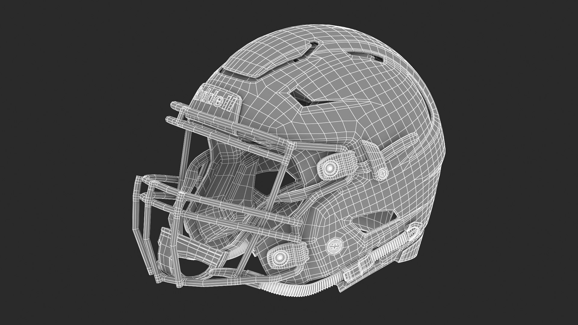 Football helmet riddell speedflex 3D - TurboSquid 1478770