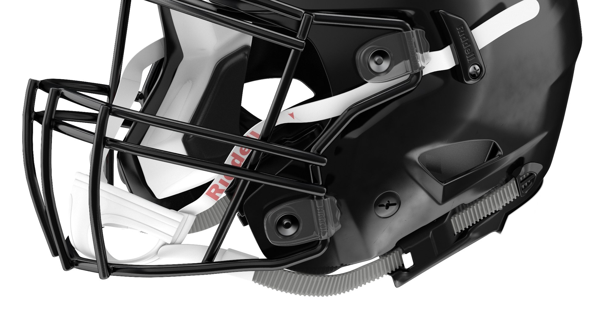 3D riddell speedflex black helmets model - TurboSquid 1497025