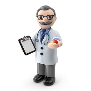 3d doctor stethoscope model